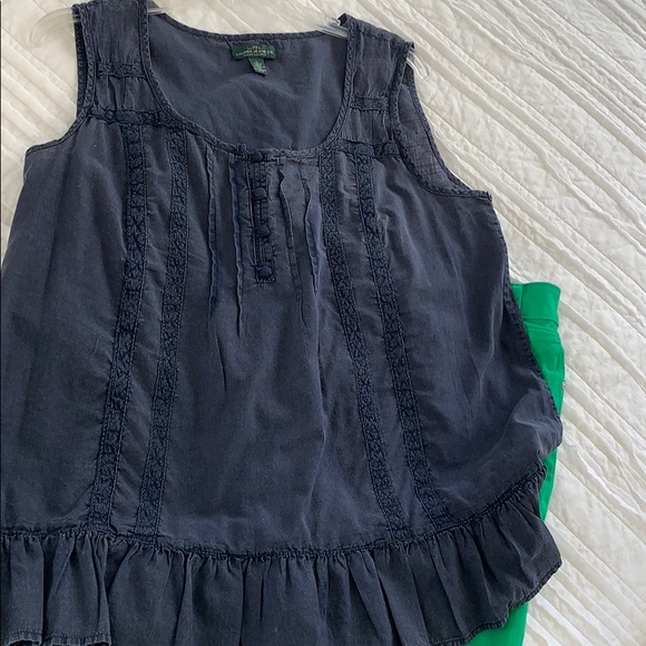 Ralph Lauren sleeveless soft cotton top - Picture 2 of 8